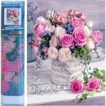 Norimpex Diamantové malování Růžová kytice 30 x 40 cm – Hledejceny.cz