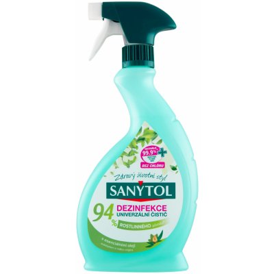 Sanytol Dezinfekce univerzální čistič 94% rostlinného původu ve spreji 500 ml – Zboží Mobilmania