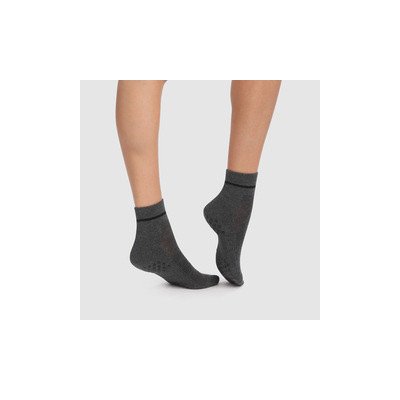 DIM dámské jógové ponožky SPORT YOGA ANKLE SOCKS 1x tmavě šedá – Zboží Mobilmania