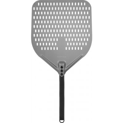 TECHNICA Černá, perforovaná lopata na pizzu z anodového hliníku s hliníkovým úchytem, čtvercová, 355x405x710 mm | TECHNICA, Pizza Line – Hledejceny.cz
