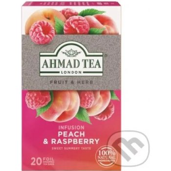 Ahmad Tea Ovocný čaj Malina s Broskví 20 x 2 g