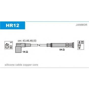 JANMOR Sada kabelů pro zapalování JNM HR12