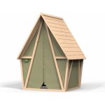 Exit Toys Domeček a stan z cypřišového dřeva Yuki 100 Playhouse s plátnem s magnetickým uzavíráním od 24 měsíců – Zboží Mobilmania