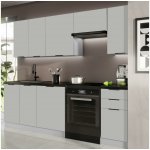 BWS Kuchyňská linka PEARL 240 cm šedá – Zboží Dáma