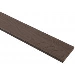 Plotové prkno WPC 3D oboustranný dřevodekor - oak brown rovná 71 x 11 x 300 mm – Sleviste.cz