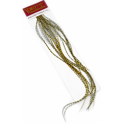 Whiting Hackles Whiting Kohoutí Peří 100 Pk Grizzly Dyed Golden Straw #18 – Hledejceny.cz