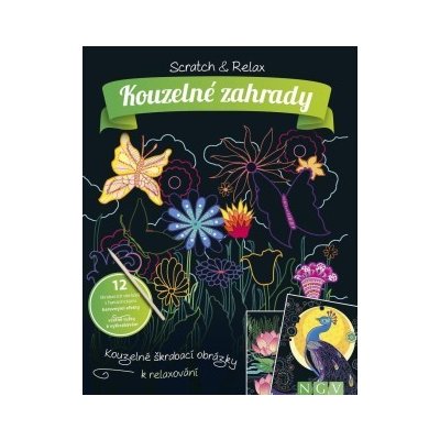 Kouzelné zahrady Kouzelné škrabací obrázky k relaxování – Hledejceny.cz