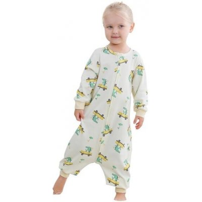 HAHASHOW Dětský spací pytel s nožičkami, unisex letní bavlněný spací pytel s dlouhým rukávem a – Zboží Dáma