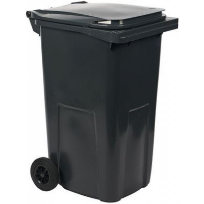 Manutan Expert plastová venkovní popelnice na tříděný odpad 240 l černá/černá – Zboží Dáma