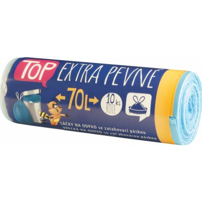 Vipor Top zatahovací LDPE extra pevné 70 l 15 µm 10 ks modré – Zboží Dáma