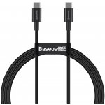 Baseus CATYS-B01 Typ C až Typ C PD100W Napájení Superior Series Rychlé nabíjení, 1m, černý – Zboží Živě