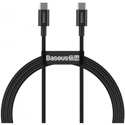 Baseus CATYS-B01 Typ C až Typ C PD100W Napájení Superior Series Rychlé nabíjení, 1m, černý – Zboží Živě