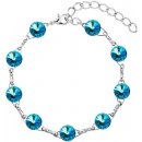 Swarovski Elements Rivoli rhodiovaný modrý 33111.1 Bermuda Blue modrá mořská duhová měňavá