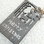 RB-nakuplevne Vánoční dřevěná závěsná cedule Merry Christmas 10x17,5 cm – Hledejceny.cz