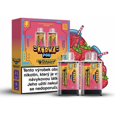 Kurwa Pod Strawberry Lemonade 20 mg 2x700 potáhnutí 1 ks – Zbozi.Blesk.cz