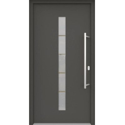 ARON vchodové dveře 3111-1 antracit 100 x 200 cm P – Hledejceny.cz