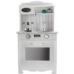 Kruzzel 9146 XL dřevěná kuchyňka s LED a příslušenstvím bílá – Zboží Dáma