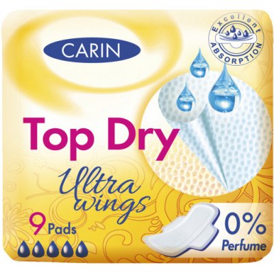 Carin Top Dry Ultra wings 9 ks – Zboží Mobilmania