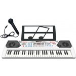 Mamido Vělký dětský keyboard multifunkční 54 kláves bílý – Zboží Mobilmania