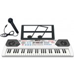 Mamido Vělký dětský keyboard multifunkční 54 kláves bílý – Sleviste.cz