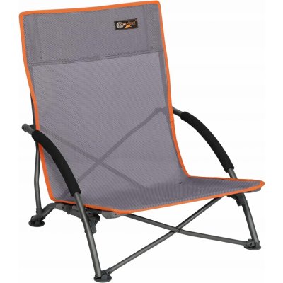 Portal Outdoor kempingová židle pláže opěrka kov šedá