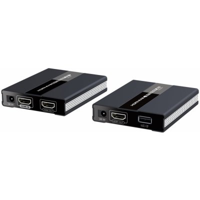 PremiumCord HDMI KVM extender s USB na 60m přes jeden kabel Cat5/6, bez zpoždění - khext60-4 – Sleviste.cz