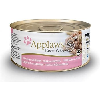 Applaws Cat Tin s tuňákem a krevetami 6 x 70 g