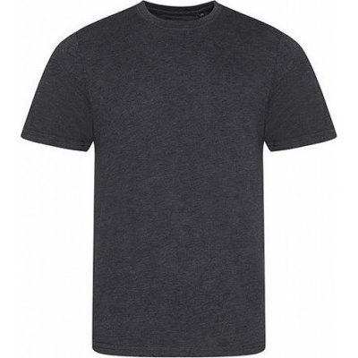 Moderní měkké směsové tričko Just Ts šedá uhlová melír JT001