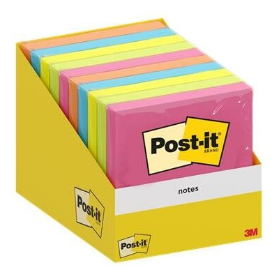3M POSTIT Samolepicí blok poznámkových lístků, 76 × 76 mm, 100 listů, 3M POST-IT, různé barvy 7100317840 – Hledejceny.cz