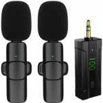 STABLECAM 2v1 bezdrátový 3.5mm lavalier mikrofon pro fotoaparáty RC_303826 – Zboží Mobilmania