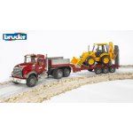 Bruder 2813 MACK GRANIT návěs a bagr JCB 4CX – Zboží Dáma