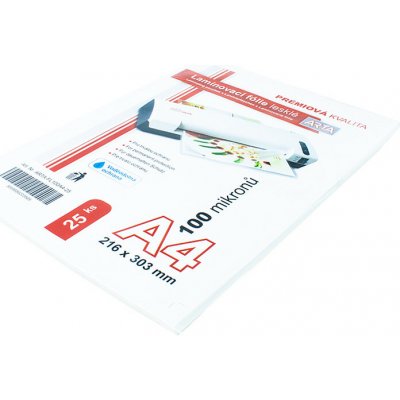 Laminovací fólie / A4 / 25 ks / 100 mikronů – Zboží Živě