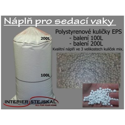 Náplň do sedacích vaků 100l - polystyrenové kuličky EPS