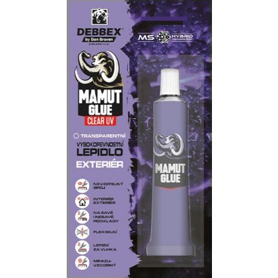 Debbex MAMUT GLUE Clear UV tuba 25 ml transparentní – Hledejceny.cz