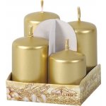 Ceramicus adventní STUPŇOVITÉ 4x6/7/8/9cm 4ks – Zboží Dáma