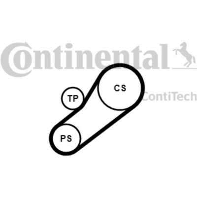 Sada kladky s žebrovaným řemenem CONTITECH 4PK735K1 – Zboží Mobilmania
