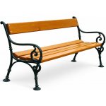 HTI Litinová lavička Schonbrunn KA-L1001 150 cm kovářská čerň – Zboží Dáma