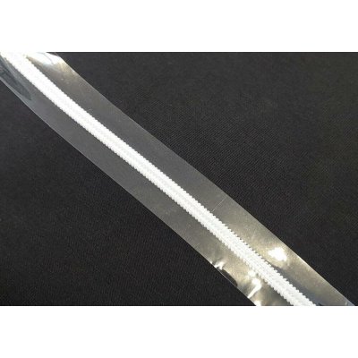 Zip spirálový šíře 6 mm metráž transparent transparent bílá – Hledejceny.cz