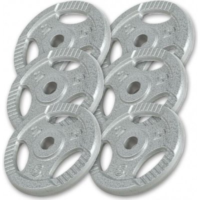 Gorilla Sports zátěžové desky 2 ks cement plast 5 kg 210 mm – Hledejceny.cz