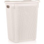 Brilanz Koš ratanový s víkem 50 l, 43 x 34 x 55 cm, krémový – Hledejceny.cz