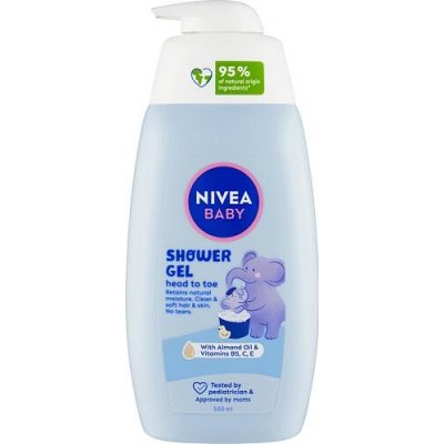 Nivea Baby Head To Toe Shower Gel jemný sprchový gel na tělo a vlasy 500 ml – Zboží Mobilmania