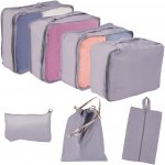 KIK KX4110_3 Cestovní sada organizérů do kufru 7 ks - šedá – Zboží Dáma