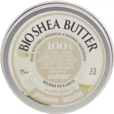 Sportique Bio Bambucké máslo Jasmín & Ibišek 75 ml – Zboží Dáma