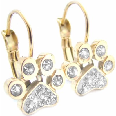 Steel Jewelry náušnice tlapky gold z chirurgické oceli NS180484 – Zboží Mobilmania