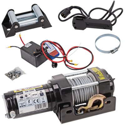 DEMA Elektrický lanový naviják 1,6 t Off-Road 12 V SW3500 68012D – Hledejceny.cz