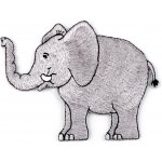 Nažehlovačka zvířata Varianta: 8 šedá světlá slon, Balení: 1 ks – Zboží Dáma