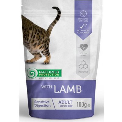 Nature's Protection Cat Sensitive Digestion with Lamb 100 g – Hledejceny.cz