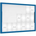 PROCITY Venkovní vitrína Classique, 21 x A4, sklo, modrá | Zboží Auto