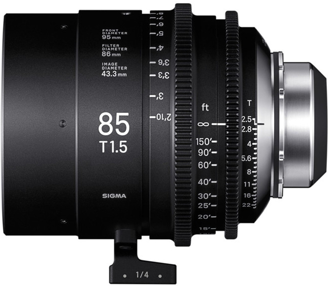 SIGMA CINE 85mm T1.5 FF F/AP2 METRIC iTechnology PL-mount