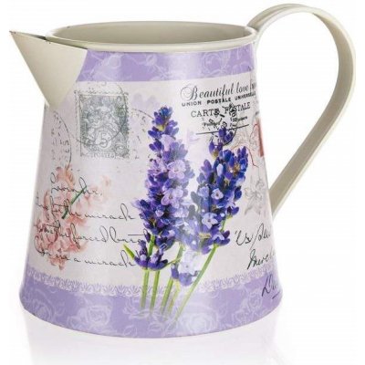 Home decor Konvička plechová Lavender 16,5 x 12 x 12 cm – Hledejceny.cz